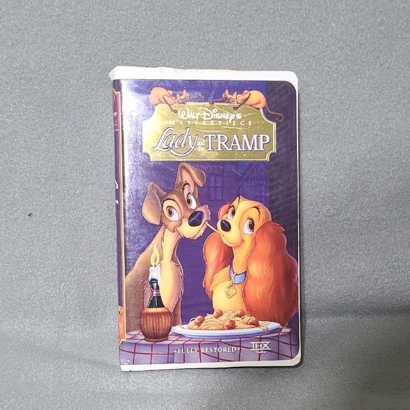 DISNEY Masterpiece Lady and the Tramp VHS with Cover - Picture 2 of 11